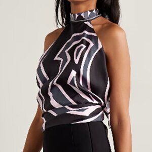 Pucci Passepartout Silk Twill Top